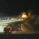 Japan Airline Plane On Fire After Collision With Coast Guard Aircraft, Five Fatalities Reported