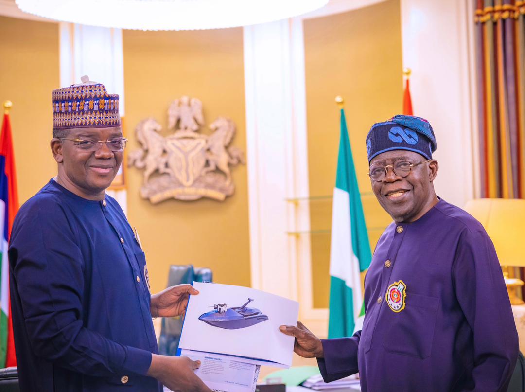 Matawalle presents two high-tech unmanned water vessels to Tinubu