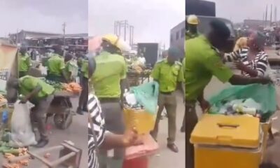 Video: Traders Beg For Mercy As Lagos Govt Officials Seize Their Goods