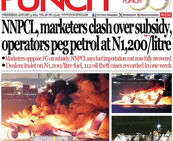 Nigerian Newspapers Daily Front Pages Review | Wednesday 3rd January, 2024